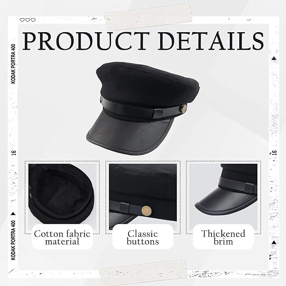 Women Men Fashion Chauffeur Fiddler Hat