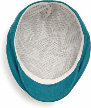 100% Linen Flat Cap for Men
