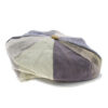 8-Panel Patchwork Linen Flat Cap