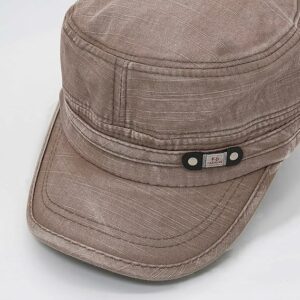 Ajdustable Washed Cotton Army Cap