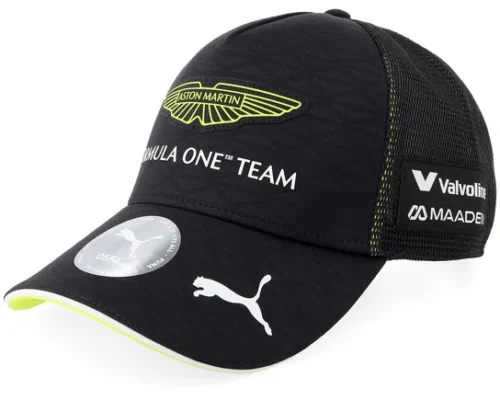 Aston Martin F1 26 Stroll Black A-frame Trucker