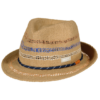 Beige Straw Trilby Hat for Kids