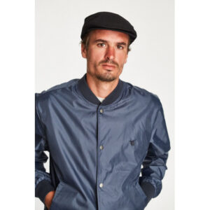 Black Hooligan Flat Cap