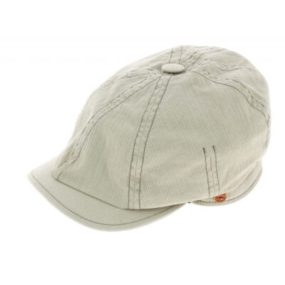 Brooklin Flat Cap - White