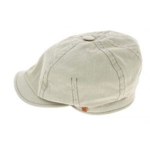 Brooklin Flat Cap - White