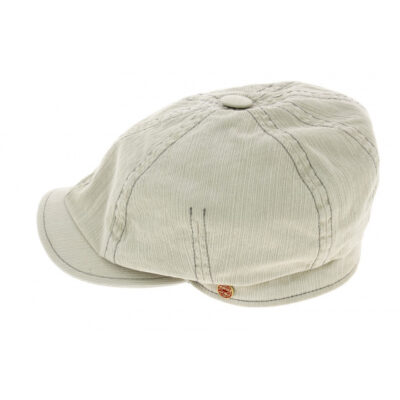 Brooklin Flat Cap - White