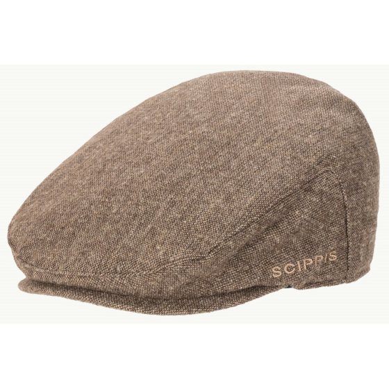 Brown Donegal Flat Cap