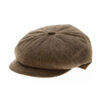 Brown Silk Newsboy Cap