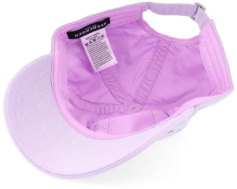 Chambray Fabric Baseballcap Lilac Dad Cap
