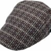 Check Pattern Adjustable Flat Cap