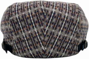 Check Pattern Adjustable Flat Cap