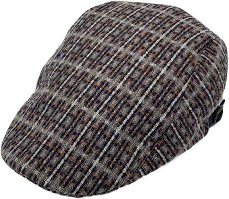 Check Pattern Adjustable Flat Cap