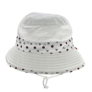 Children's UV Protection Bucket Hat Timeo White