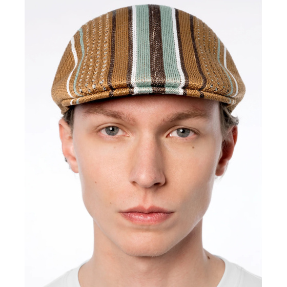 Clubhouse Stripe Flat Cap