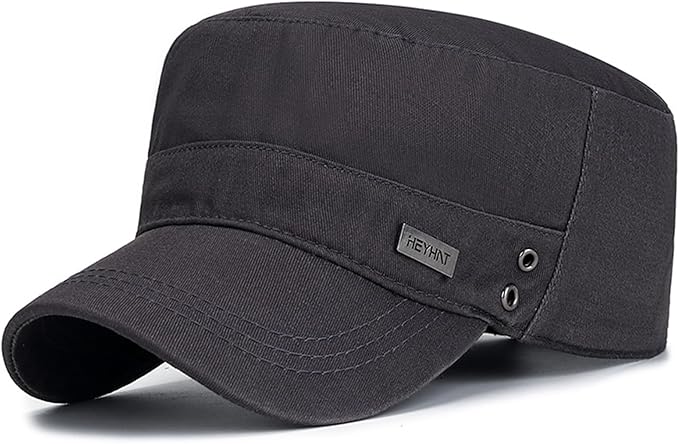 Cotton Army Cap for Men - Grey