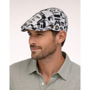 Cotton Bang Letters Flat Cap