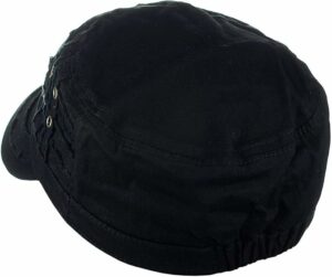Cotton Distressed Layered Army Cap