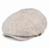 Cotton Newsboy Cap - Beige