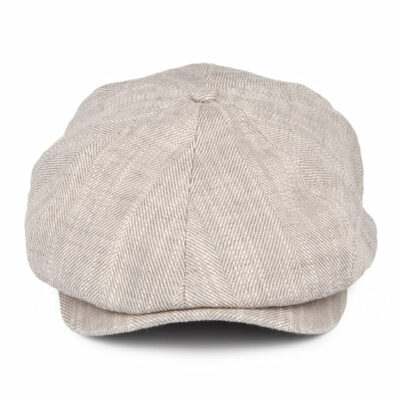 Cotton Newsboy Cap - Beige