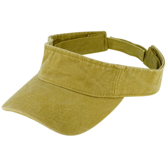 Cotton Visor Cap Mustard Yellow