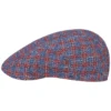 CottonLinen Flat Cap RedBlue