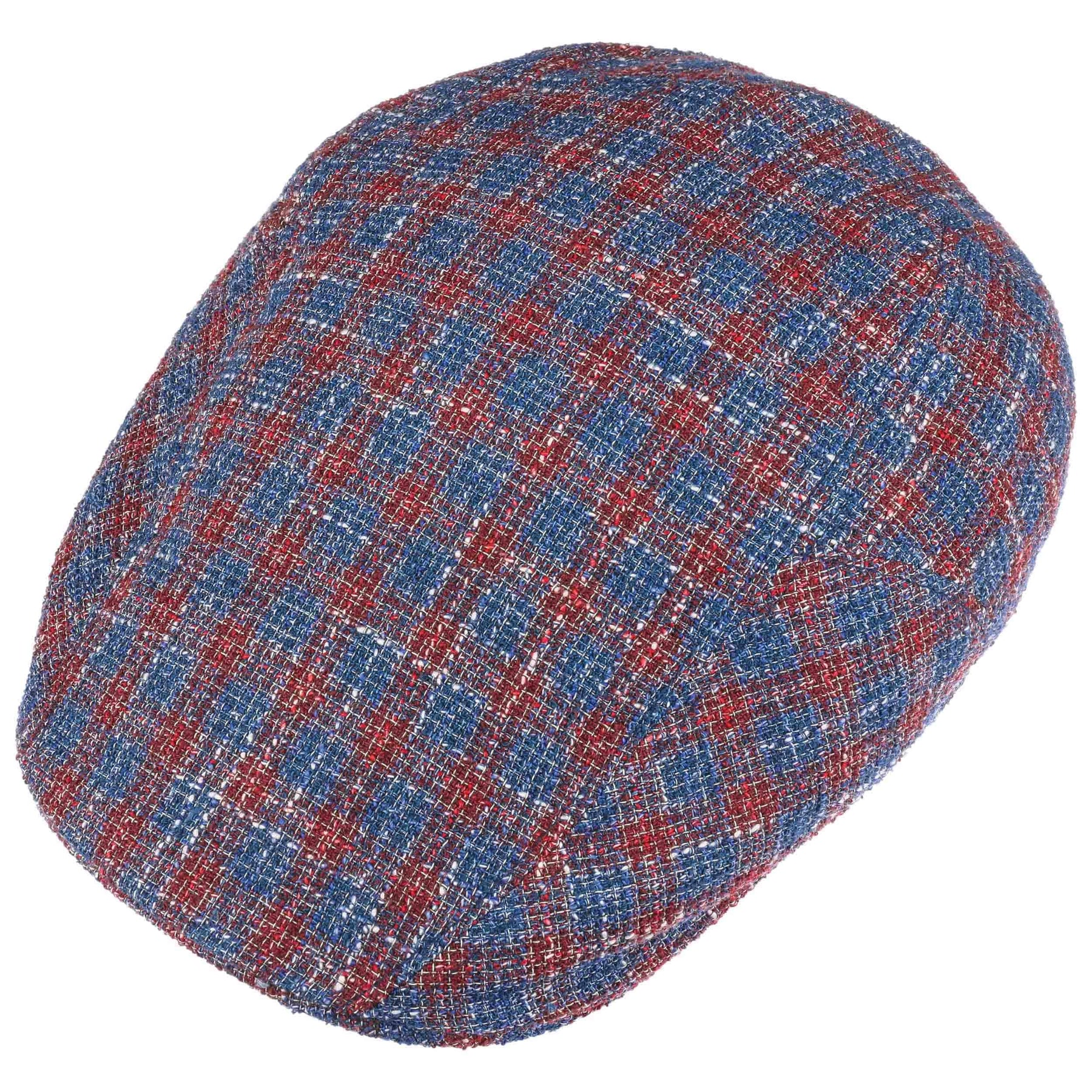 CottonLinen Flat Cap RedBlue