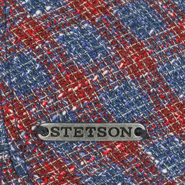 CottonLinen Flat Cap RedBlue