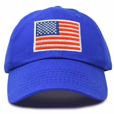 DALIX American Flag Hat Premium Baseball Cap in Blue