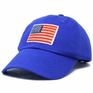 DALIX American Flag Hat Premium Baseball Cap in Blue