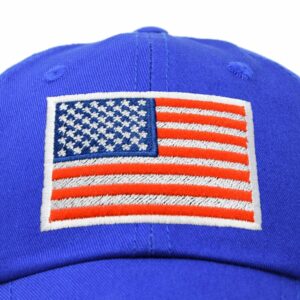 DALIX American Flag Hat Premium Baseball Cap in Blue