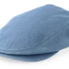 DenimOff White Flat Cap