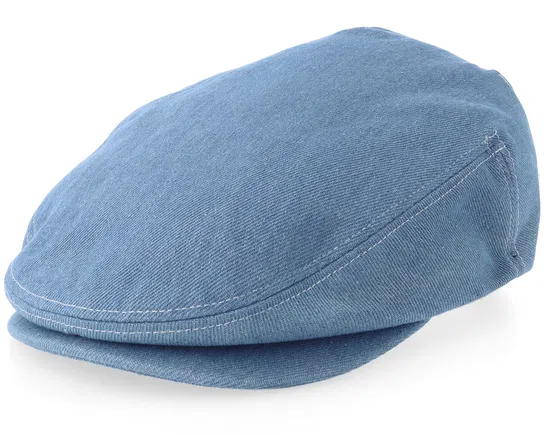 DenimOff White Flat Cap