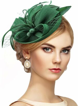 Derby Pillbox Kentucky Hat for Women - Green
