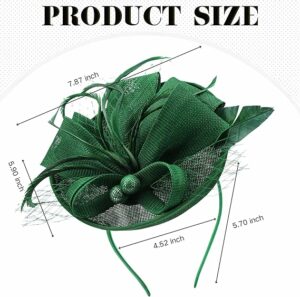 Derby Pillbox Kentucky Hat for Women - Green