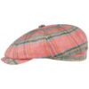 Eight-Panel Pink Newsboy Cap