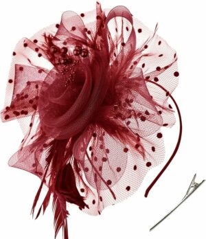 Flower Mesh Ribbons Feathers Fascinators Hat