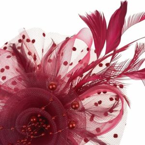 Flower Mesh Ribbons Feathers Fascinators Hat