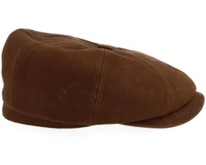 Goatvelour Caramel Coffee Flat Cap