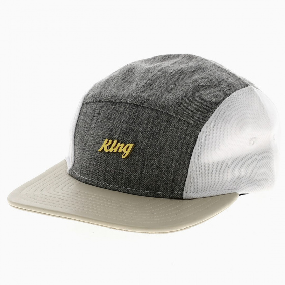 Gray & Beige Golden Baseball Cap