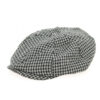 Grey Houndstooth Irish Newsboy Cap
