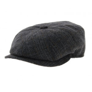 Grey Newsboy Cap