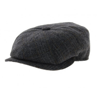Grey Newsboy Cap