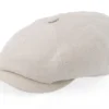 Hatteras Linen Ecru Flat Cap