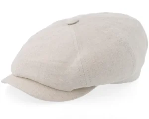 Hatteras Linen Ecru Flat Cap