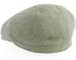 Hatteras Linen Khaki Flat Cap