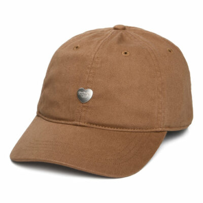Heart Metal Baseball Cap - Brown