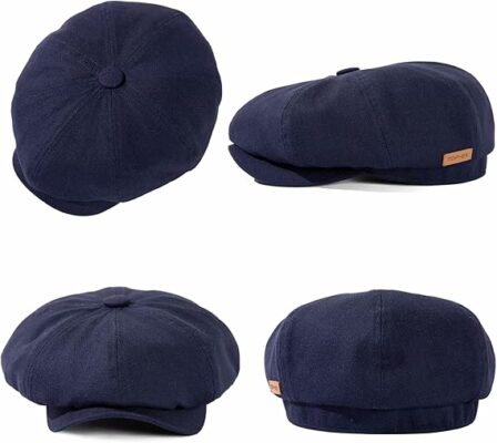 Lightweight 8 Panel Summer Linen Newsboy Cap