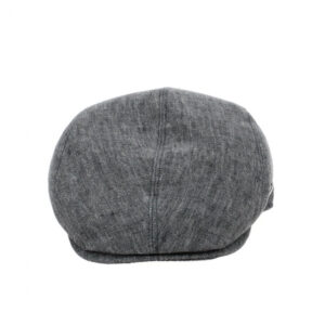 Linen Anthracite Flat Cap