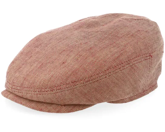 Linen Hawaiian Sunset Flat Cap