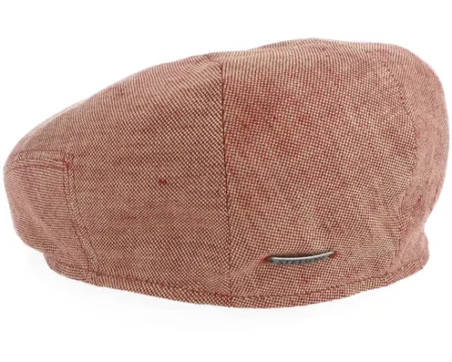 Linen Hawaiian Sunset Flat Cap